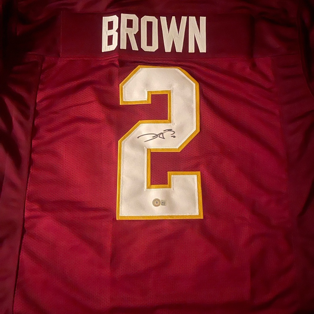 Autographed Dyami Brown Washington Commander jersey w/ certificate